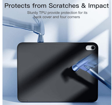 CARCASA SMART COVER RANURA PARA IPAD A16 11TH GENE NEGRO - 5