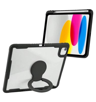 CARCASA PROTECTORA CON SOPORTE PARA IPAD 10MA 10.9 NEGRO - 1