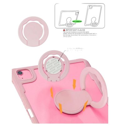 CARCASA PROTECTORA CON SOPORTE PARA IPAD AIR 13 M2 ROSADO - 6