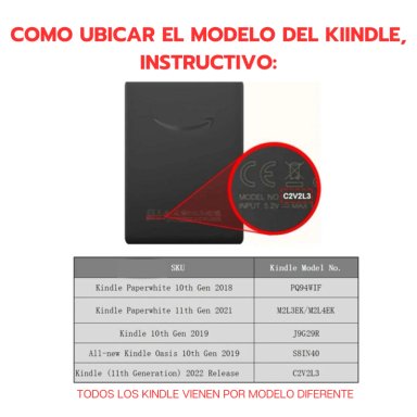 FUNDA TRANSPARENTE PARA KINDLE PAPERWHITE 5TH/6TH/ 7TH+ MICA - 7
