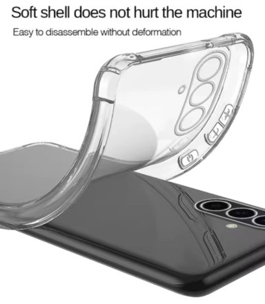CARCASA PARA SAMSUNG S25 FE TRANSPARENTE REFORZADA - 3