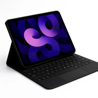 FUNDA CON TECLADO NEGRO PARA IPAD A16 11TH GENE TOUCHPAD - 1