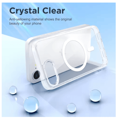 CARCASA PARA IPHONE 17E TRANSPARENTE MAGSAFE - 3