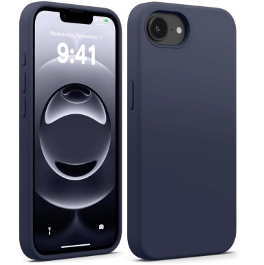 CARCASA FUNDA PARA IPHONE 16E/ 17E SILICONA AZUL - 1