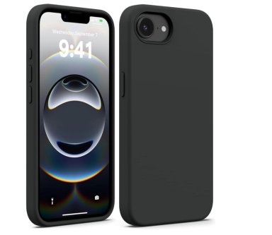 CARCASA FUNDA PARA IPHONE 16E/ 17E SILICONA NEGRO - 1