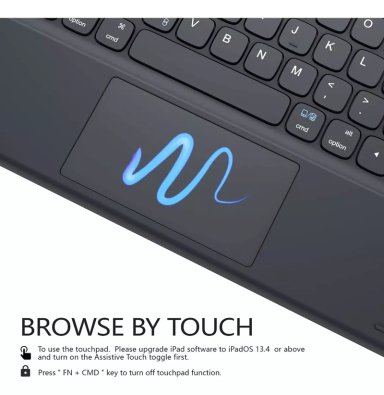 FUNDA TECLADO ESPAÑOL + TOUCHPAD IPAD AIR 4TA 5TA GEN. M1 - 2