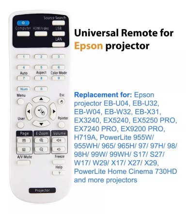CONTROL REMOTO DATA PROYECTOR EPSON HOME CINEMA, POWER SERIE - 2