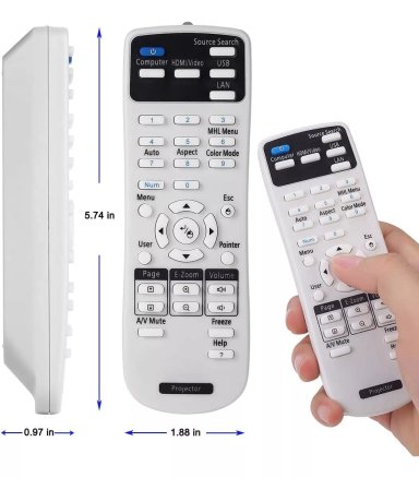 CONTROL REMOTO DATA PROYECTOR EPSON HOME CINEMA, POWER SERIE - 5