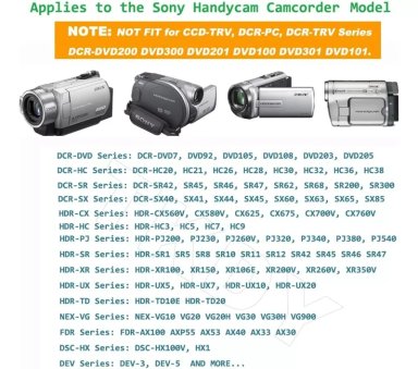 CARGADOR PARA CAMARA HANDYCAM SONY HANDYCAM DCR-SX40 AC-L200 - 2