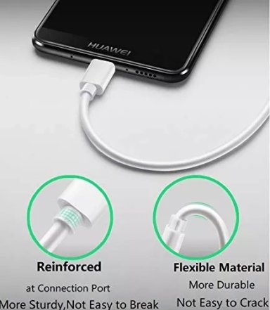 CABLE CARGA USB TURBO 5A PARA HUAWEI P30 MATE 20 PRO P20 PRO - 3