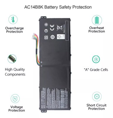 BATERÍA AC14B8K PARA ACER NITRO 5 AN515-51 AN515-52 AN515-53 - 4