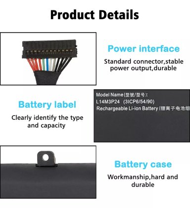 BATERIA (L14M3P24) PARA LENOVO LEGION Y520-15IKBN SERIES - 3