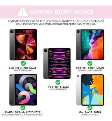 FUNDA TECLADO + TOUCHPAD ROSA PARA IPAD PRO 11 2020/2021 M1 - 2