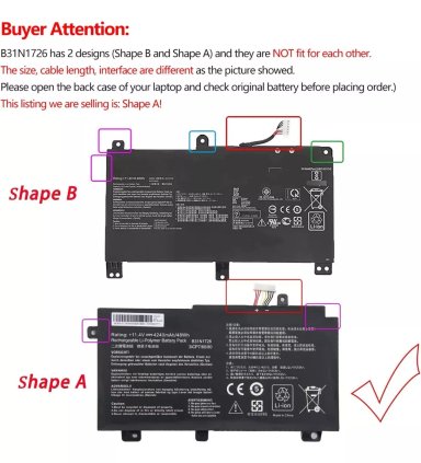 BATERÍA (B31N1726) PARA ASUS TUS GAMING F15 FX506LH SERIES - 2