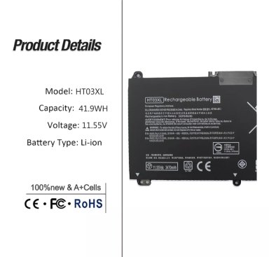 BATERIA (HT03XL) PARA NOTEBOOK HP PAVILION 15-CW1004LA NUEVA - 2