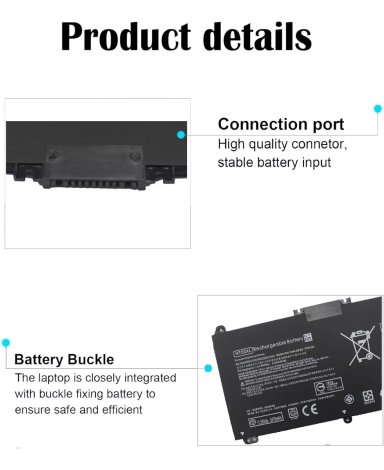 BATERIA (HT03XL) PARA NOTEBOOK HP PAVILION 15-CW1004LA NUEVA - 3