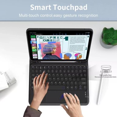FUNDA TECLADO ESPAÑOL+ TOUCHPAD IPAD PRO 11 4TA M2, 3RA GEN. - 3