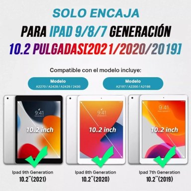 FUNDA CARCASA 360 ANTIGOLPES PARA IPAD 10.2' 9NA GEN (A2602) - 2