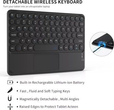 FUNDA CON TECLADO ESPAÑOL + TOUCHPAD PARA IPAD 10MA 10.9 GEN - 4