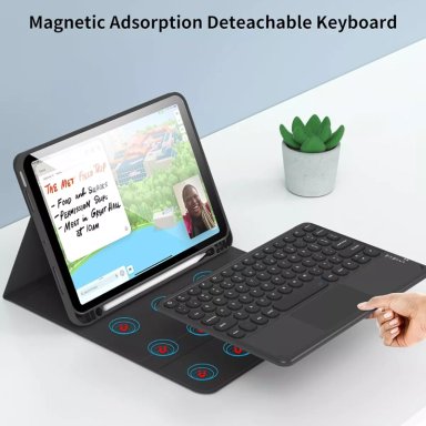 FUNDA CON TECLADO ESPAÑOL + TOUCHPAD PARA IPAD 10MA 10.9 GEN - 5