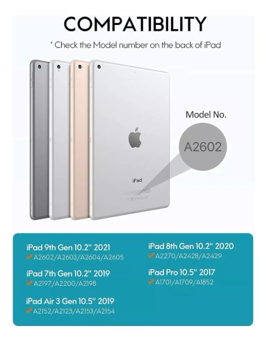 FUNDA CON TECLADO + TOUCHPAD + PARA IPAD 10.2 7MA/8VA - 2