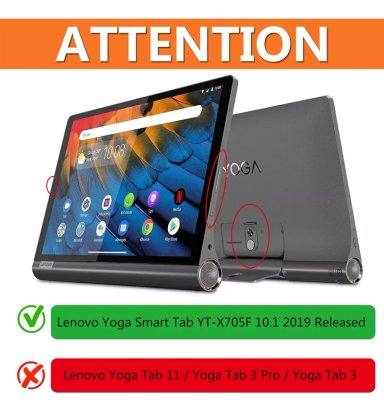 CARCASA INTELIGENTE + LAMINA LENOVO YOGA SMART TAB 10.1 X705 - 2