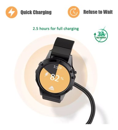 CABLE CARGADOR USB GARMIN FENIX 5/5S/5X/ FR245/ 45/ 935/ 945 - 3