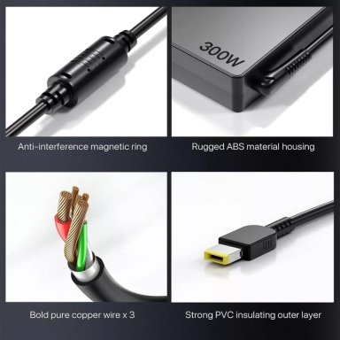 CARGADOR LENOVO LEGION 7 16ACHG6 (300W) SERIES RECTANGULAR - 4