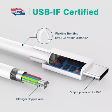 CABLE DE CARGA RÁPIDA PARA IPAD AIR 10MA GEN 10,9 (2 METROS) - 2