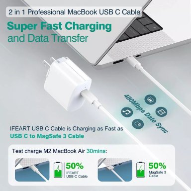 CABLE DE CARGA RÁPIDA PARA IPAD AIR 10MA GEN 10,9 (2 METROS) - 4