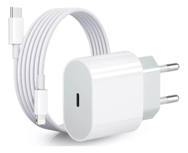 CABLE 2MTS + CARGADOR 20W USB C IPHONE 14 13 12 11 PRO MAX - 1