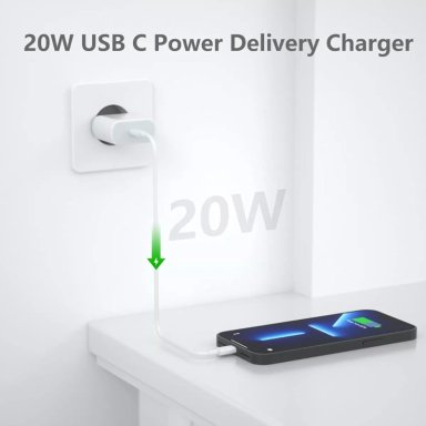 CABLE 2MTS + CARGADOR 20W USB C IPHONE 14 13 12 11 PRO MAX - 3
