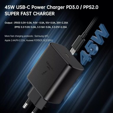 CARGADOR+ CABLE TURBO (45W) PARA LENOVO TA YOGA 13, P11 PRO - 2