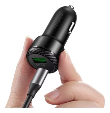 CARGADOR AUTO TURBO 38W + CABLE PARA IPHONE 11 12 13 14 15 - 3