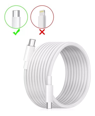 CABLE 2MTS + CARGADOR 20W USB C PARA IPAD 10ª, IPAD MINI 6 - 3