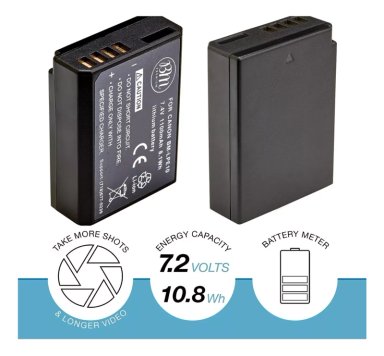 BATERIA LP-E10 LPE10 PARA CANON T3 T5 T6 1100D 1200D NUEVA - 3