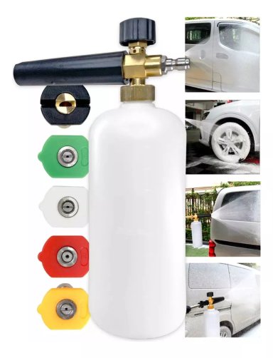 PISTOLA LANZA ESPUMA PULVERIZADOR DE AGUA ALTA PRESIÓN 5 PUN - 1