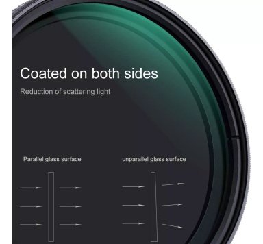 FILTRO DE CAMARA PARA LENTE 40.5MM ND VARIABLE ND2 A ND400 - 3