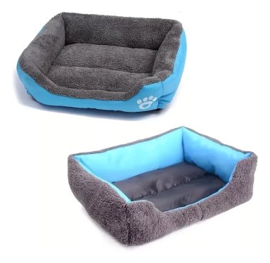 CAMA GRANDE MASCOTA ULTRA SUAVE ELEGANTE GATO PERRO XXL - 1