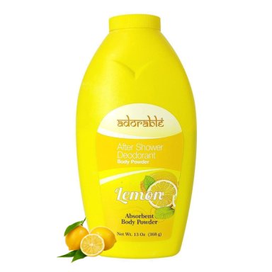 TALCO CUERPO ADORABLE 368G AFTER SHOWER LIMÓN - 1