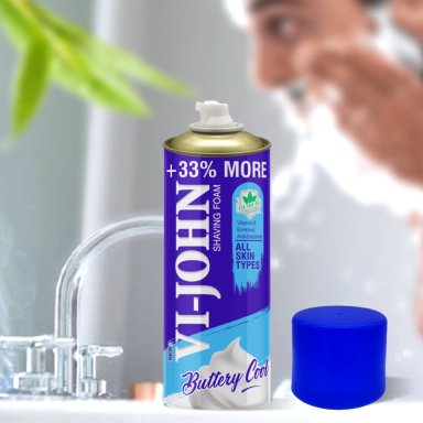 VI-JOHN ESPUMA DE AFEITAR TODO TIPO DE PIEL 400 GR - 2