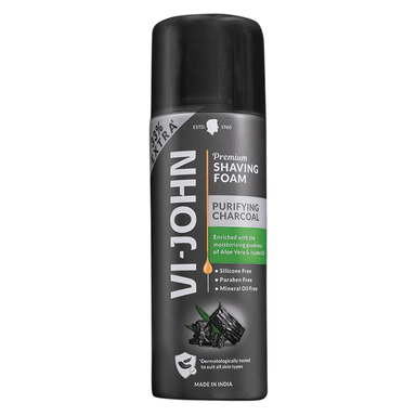 VI-JOHN ESPUMA DE AFEITAR CHARCOAL 200 GR - 1