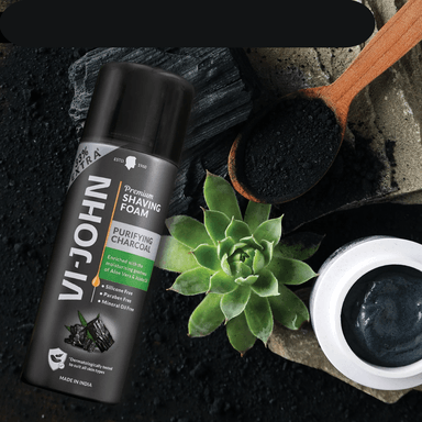 VI-JOHN ESPUMA DE AFEITAR CHARCOAL 200 GR - 2