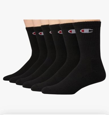 CALCETINES MEDIAS CHAMPION 3 PARES CREW 3P - 1
