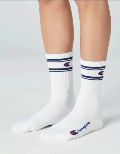 CALCETINES PACK 3 PARES CHAMPION UNISEX CREW DEPORTIVOS BL - 4