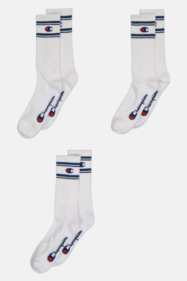 CALCETINES PACK 3 PARES CHAMPION UNISEX CREW DEPORTIVOS BL - 7