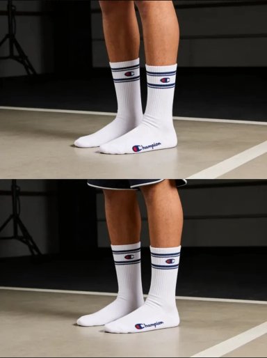 CALCETINES PACK 3 PARES CHAMPION UNISEX CREW DEPORTIVOS BL - 10