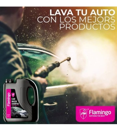 SHAMPOO CON CERA CONCENTRADO AUTO 2 LITROS FLAMINGOCHILE - 4