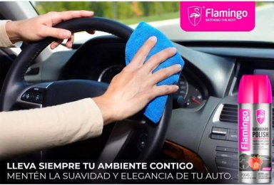 SILICONA TABLERO AROMA AUTO NUEVO 450ML FLAMINGOCHILE - 3
