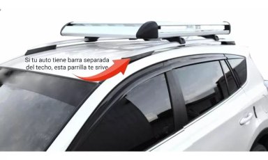PARRILLA DE AUTO NEGRA 160 CM X 110CM + BARRA PORTA EQUIPAJE - 4